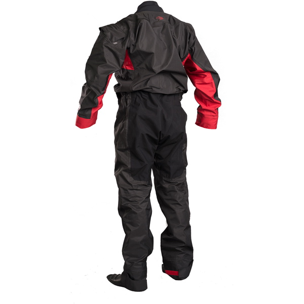 Gul Dartmouth Eclip Zip Drysuit Schwarz / Rot Gm0378-b3 Mit Freiem Unteranzug